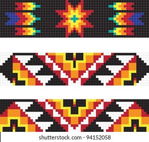 Traditional native American pattern, vector illustrations