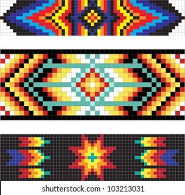 Traditional native American patterns, vector illustration