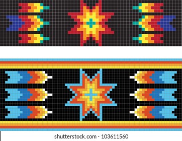 Traditional Native American patterns, vector