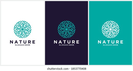 Traditional Nature Leaf Ornament Logo Stock Vector (royalty Free 