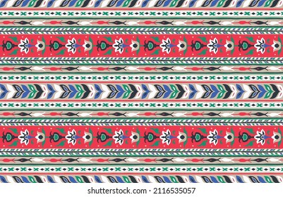 Traditional Navajo ornate portuguese decorative color tiles azulejos. Abstract background. Vector hand drawn illustration, typical portuguese tiles, Ceramic tiles. Seamless pattern.