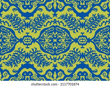 Traditional Navajo ornate portuguese decorative color tiles azulejos. Abstract background. Vector hand drawn illustration, typical portuguese tiles, Ceramic tiles. Seamless pattern.