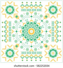 Traditional north american indian carpet. Vintage Boho style. Variation of western decoration. Gypsy, indian, african motifs. Ethnic pattern, tribal ornament. Print for fashion, textile, paper.