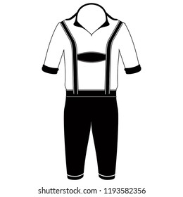 Traditional oktoberfest clothing icon for men. Vector illustration design