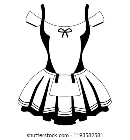 Traditional oktoberfest dress icon for women. Vector illustration design