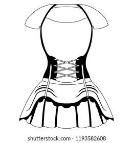 Traditional oktoberfest dress icon for women. Vector illustration design