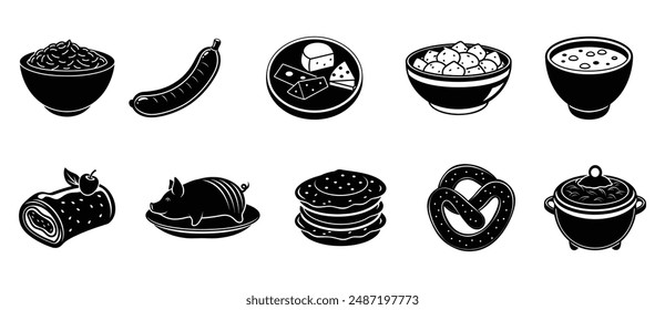  Traditional Oktoberfest Feast Silhouette Bundle