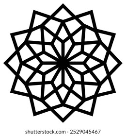 traditional oriental Arabic Islamic pattern decorated with ornament background