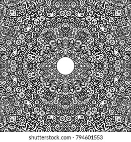 Traditional, oriental, decorative background for logos, titles, invitations. Mandala background.