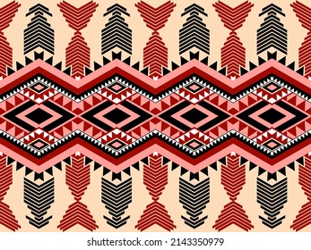 Traditional oriental ethnic geometric pattern design for background, carpet, wallpaper, clothing, wrap, batik, fabric, embroidery, illustration, vector, beautiful.