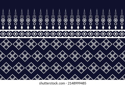diseño tradicional de patrones geométricos étnicos orientales para fondo, alfombra, papel pintado, ropa, envoltura, tela, ilustración vectorial de estilo bordado.