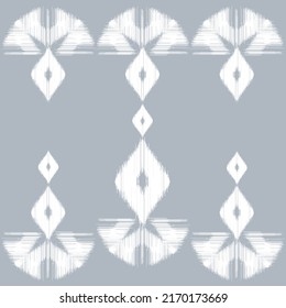 diseño tradicional de patrones geométricos étnicos orientales para la moqueta de fondo papel de pared envoltura de tela batik patrón ilustración bordado índigo 
 vector 
