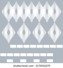 traditional oriental ethnic geometric pattern design for background carpet wallpaper clothing wrap batik fabric pattern illustration embroidery indigo 
 vector 