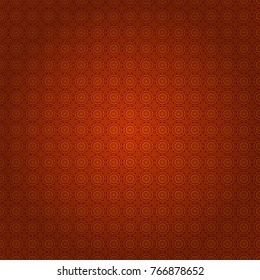 Traditional oriental ethnic ornament, magenta, orange and red batik colors background. Vector textile design. Seamless abstract geometric Mandala pattern.