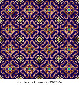 traditional oriental seamless ornament. illustration