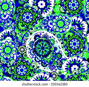 Traditional oriental seamless paisley pattern. Seamless background. Decorative ornament backdrop for fabric, textile, wrapping paper, card, invitation, wallpaper, web design.
