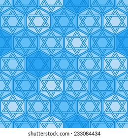 Traditional oriental tangled pattern. Seamless vector background. Plain colors - easy to recolor.