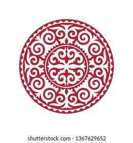 Traditional ornament of Asian nomads: Mongols, Kazakhs, Kirghiz, Bashkirs, Tatars.