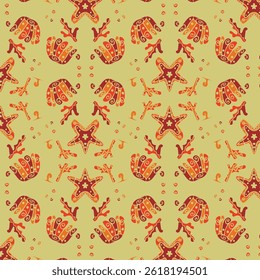 Ornamento tradicional o fondo de patrón de batik