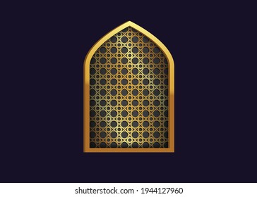 Traditional ornamental arabic Festival greeting card for Ramadan Kareem and Ramadan Mubarak.
