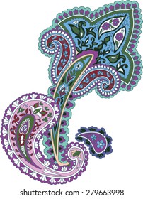 Traditional ornamental background. Paisley design. Eastern style