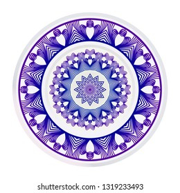 Traditional Ornamental Floral Mandala. Vector Illustration. For Coloring Book, Greeting Card, Invitation, Tattoo. Anti-Stress Therapy Pattern.