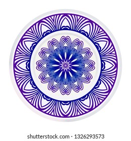 Traditional Ornamental Floral Mandala. Vector Illustration. For Coloring Book, Greeting Card, Invitation, Tattoo. Anti-Stress Therapy Pattern.