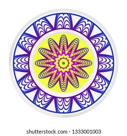 Traditional Ornamental Floral Mandala. Vector Illustration. For Modern Interiors Design, Wallpaper, Textile Industry.