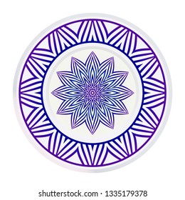 Traditional Ornamental Floral Mandala. Vector Illustration. For Coloring Book, Greeting Card, Invitation, Tattoo. Anti-Stress Therapy Pattern.