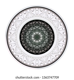 Traditional Ornamental Floral Mandala. Vector Illustration. For Coloring Book, Greeting Card, Invitation, Tattoo. Anti-Stress Therapy Pattern