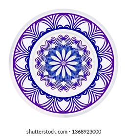 Traditional Ornamental Floral Mandala. Vector Illustration. For Coloring Book, Greeting Card, Invitation, Tattoo. Anti-Stress Therapy Pattern.