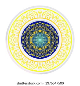 Traditional Ornamental Floral Mandala. Vector Illustration. For Coloring Book, Greeting Card, Invitation, Tattoo. Anti-Stress Therapy Pattern