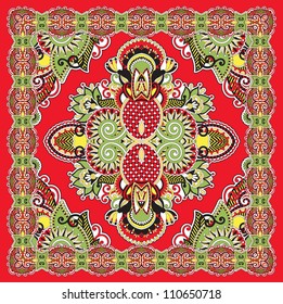 Traditional Ornamental Floral Paisley Bandanna