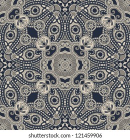 Traditional ornamental floral paisley bandanna. You can use this pattern in the design of carpet, shawl, pillow, cushion