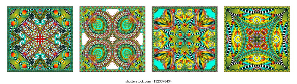 Traditional ornamental floral paisley bandanna. You can use this pattern in the design of carpet, shawl, pillow, cushion