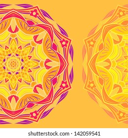 Traditional ornamental floral paisley bandanna. You can use this pattern in the design of carpet, shawl, pillow, cushion