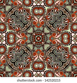 Traditional ornamental floral paisley bandanna. You can use this pattern in the design of carpet, shawl, pillow, cushion cushion