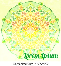 Traditional ornamental floral paisley bandanna. You can use this pattern in the design of carpet, shawl, pillow, cushion