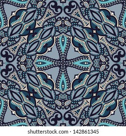Traditional ornamental floral paisley bandanna. You can use this pattern in the design of carpet, shawl, pillow, cushion cushion