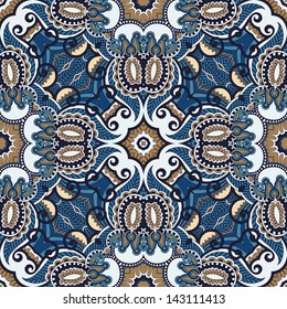 Traditional ornamental floral paisley bandanna. You can use this pattern in the design of carpet, shawl, pillow, cushion