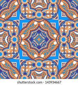 Traditional ornamental floral paisley bandanna. You can use this pattern in the design of carpet, shawl, pillow, cushion