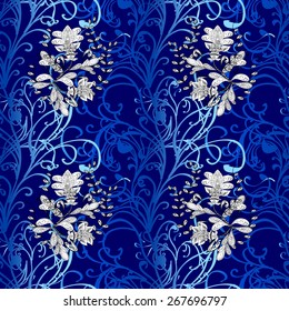 Traditional ornamental floral paisley vector pattern seamless design