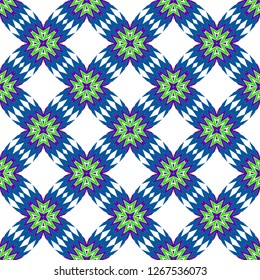 Traditional Ornamental Floral Pattern. For Design Of Carpet, Shawl, Pillow, Cushion. Vector Illustration. Seamless. Gradient color.
