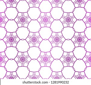 Traditional Ornamental Floral Pattern. For Design Of Carpet, Shawl, Pillow, Cushion. Vector Illustration. Seamless. Gradient color.