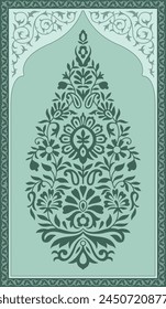 Traditional ornamental flower motif Design. Digital flower textile design and digital motif. Embroidery flower motif design.