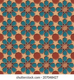 Traditional Ornamental Seamless Islamic Pattern. Vector Illustration