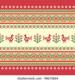Traditional ornamental striped textile pattern ethnic style