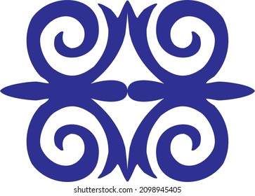 Traditional ornaments in Kyrgyz traditional style.  Abstract Asian Ethnic national pattern of the ancient nomads of the Kyrgyz, Kazakhs. Ornament of Middle Asia for decoration of clothes and yurts.