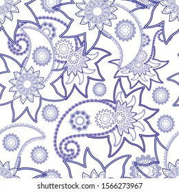 Traditional ornaments of oriental patterns in texture illustrations