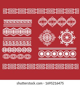 adornos tradicionales en una capa
